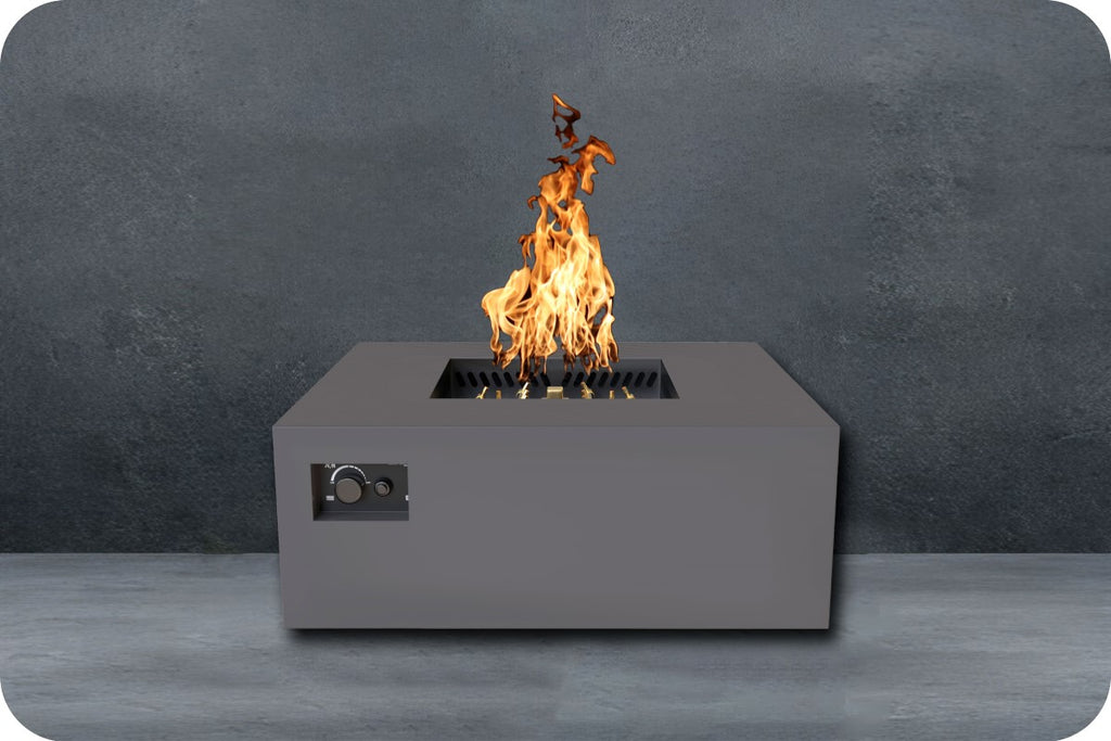 AON C36 — 40" Square Powder-Coated Steel Fire Table