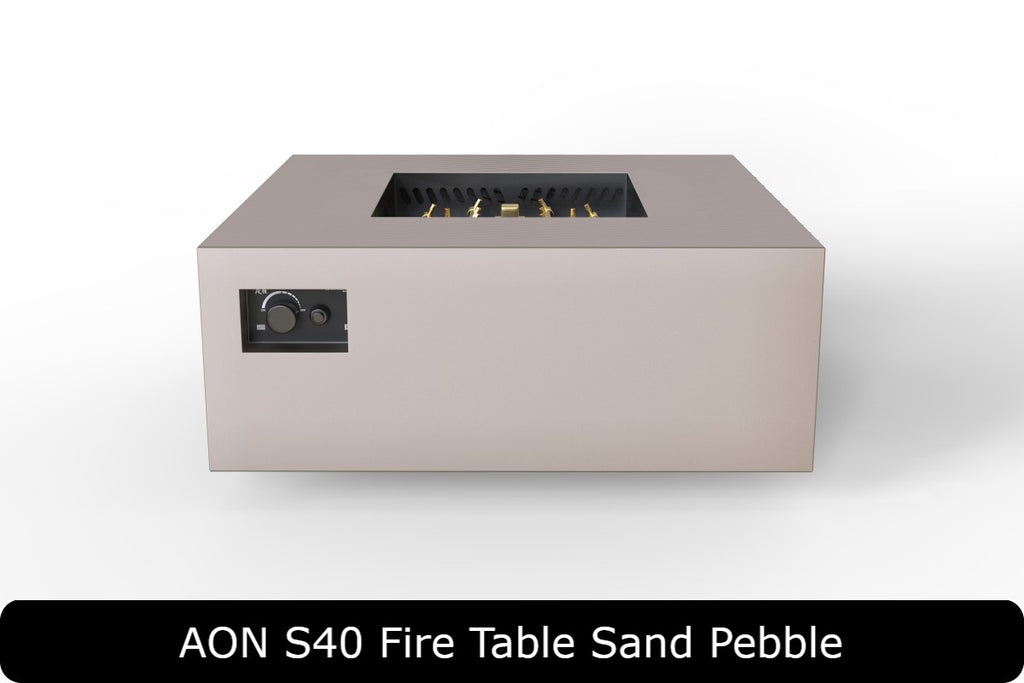 AON C36 — 40" Square Powder-Coated Steel Fire Table