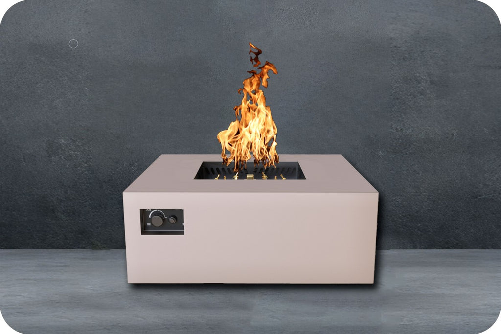 AON C36 — 40" Square Powder-Coated Steel Fire Table