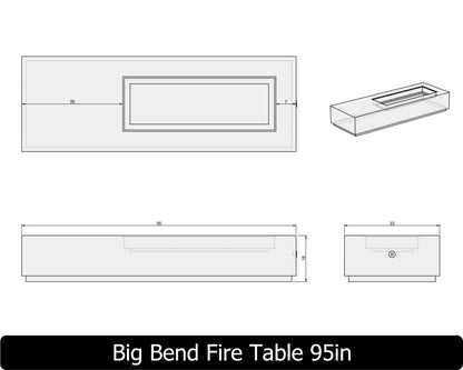 The Freedom Collection - BIG BEND Concrete Fire Table