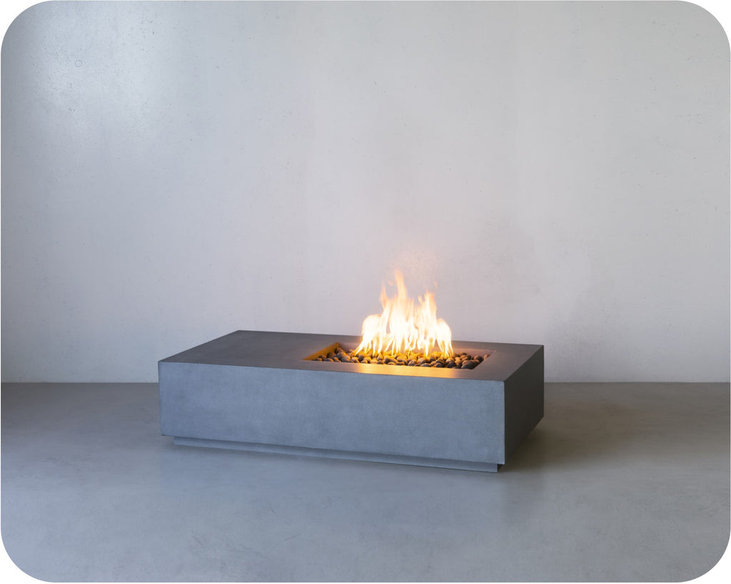 Big Bend — Concrete Fire Table (55"–95" Length Options)