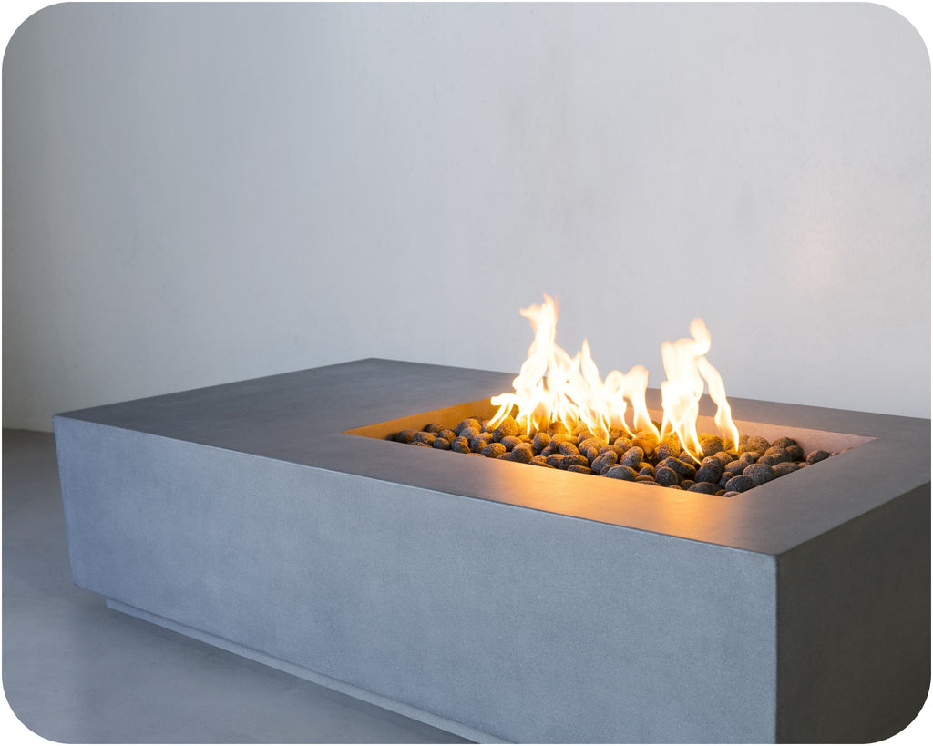 Big Bend — Concrete Fire Table (55"–95" Length Options)