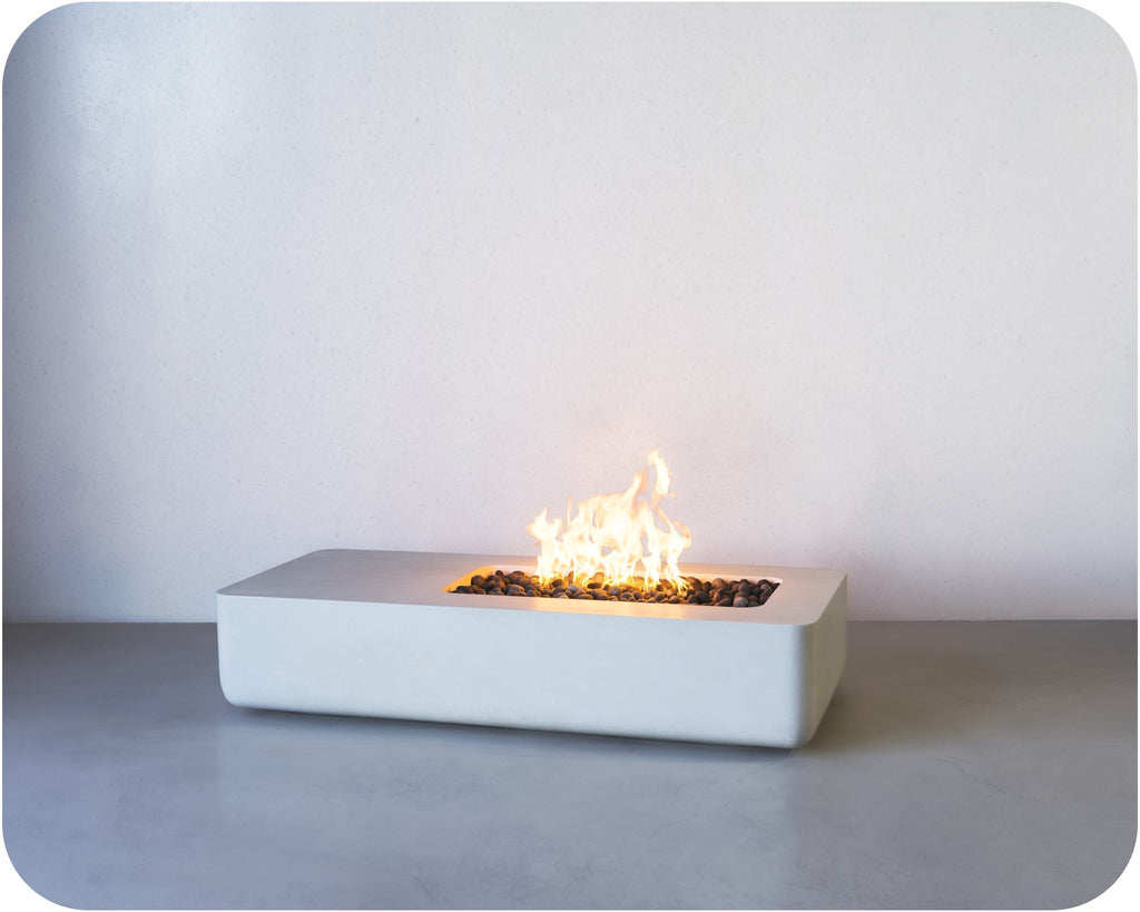 Big Bend Round — Concrete Fire Table (55"–95" Length Options)