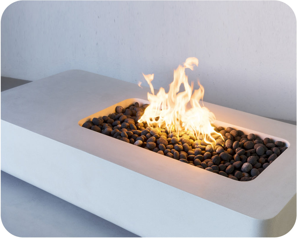 Big Bend Round — Concrete Fire Table (55"–95" Length Options)