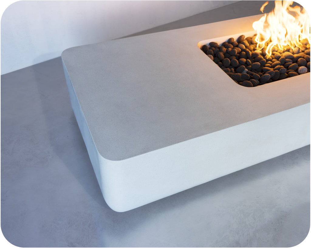 Big Bend Round — Concrete Fire Table (55"–95" Length Options)