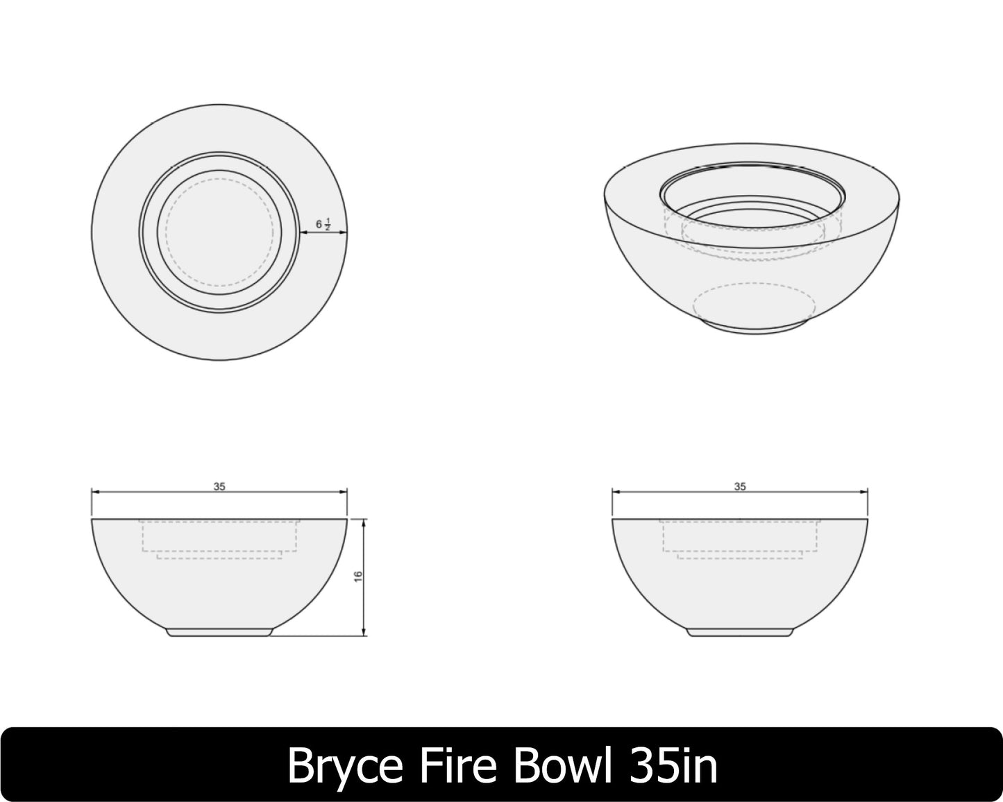 The Freedom Collection - BRYCE Concrete Fire Bowl