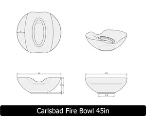 The Freedom Collection - CARLSBAD Concrete Fire Bowl