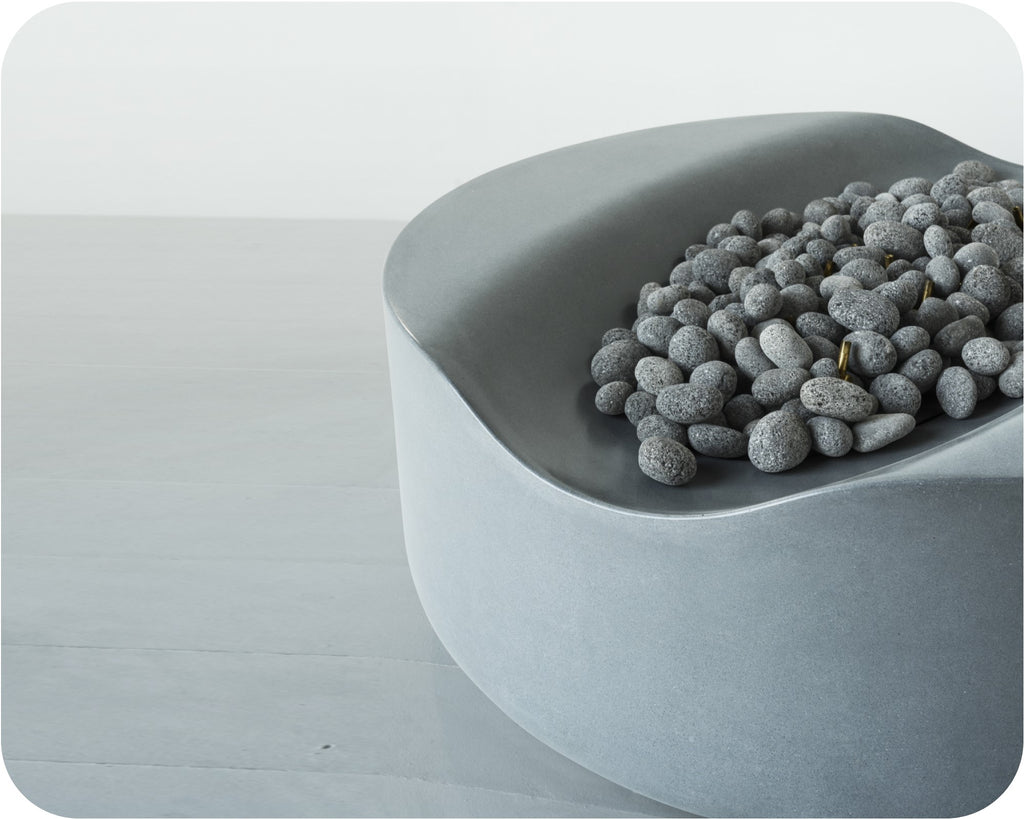 Denali — Modern Concrete Fire Pit (38", 45", or 55" Diameter)