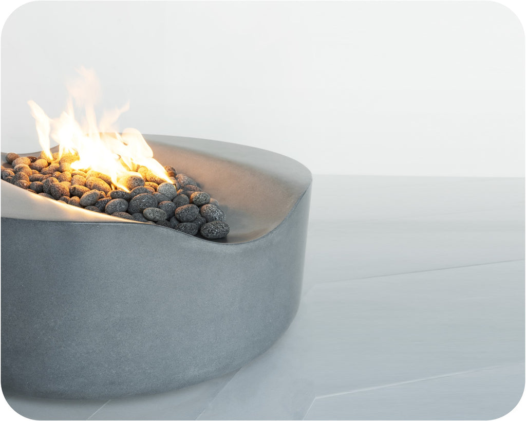 Denali — Modern Concrete Fire Pit (38", 45", or 55" Diameter)