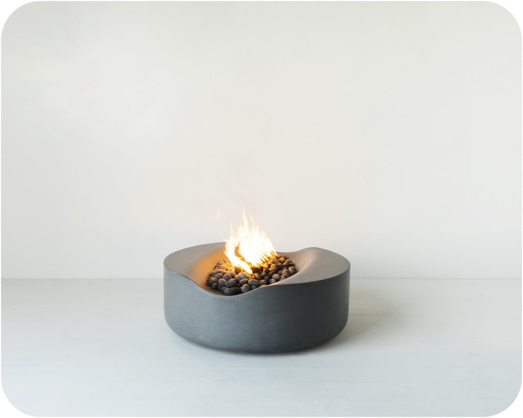Denali — Modern Concrete Fire Pit (38", 45", or 55" Diameter)