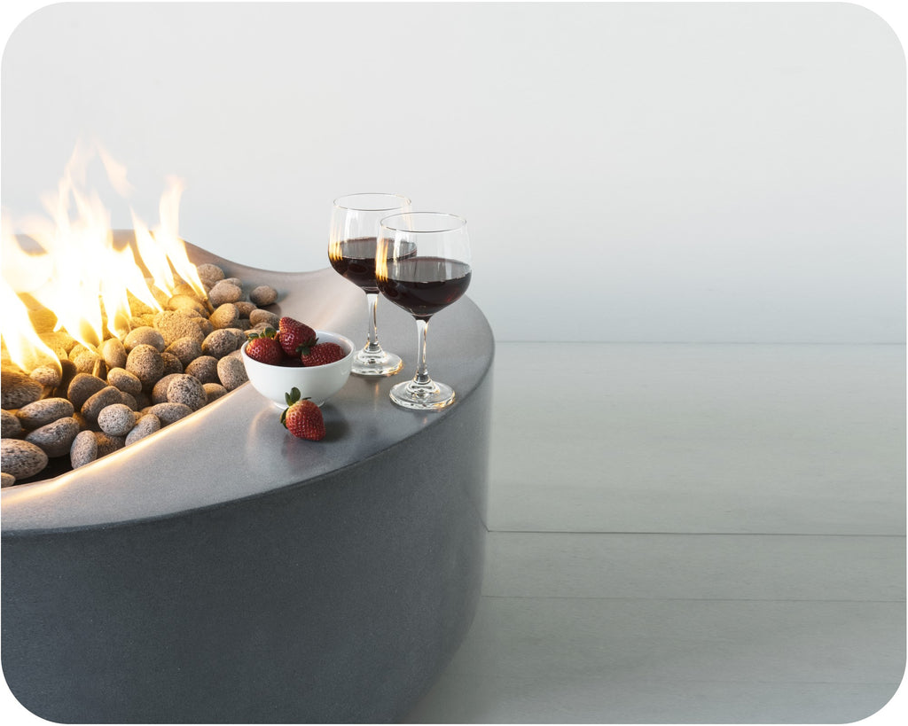 Denali — Modern Concrete Fire Pit (38", 45", or 55" Diameter)