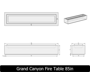 The Freedom Collection - GRAND CANYON Concrete Fire Pit