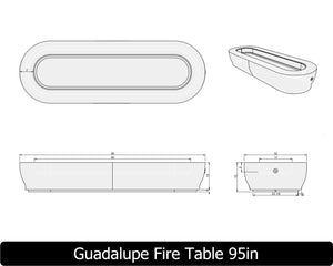 The Freedom Collection - GUADALUPE Concrete Fire Table