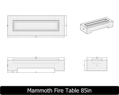 The Freedom Collection - MAMMOTH Concrete Fire Table