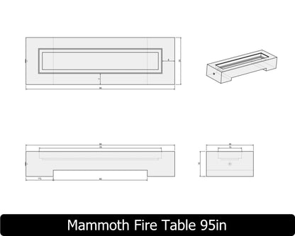 The Freedom Collection - MAMMOTH Concrete Fire Table