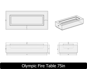 The Freedom Collection - OLYMPIC Concrete Fire Table