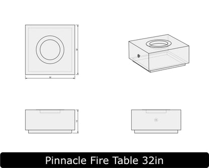 The Freedom Collection - PINNACLE Concrete Fire Table