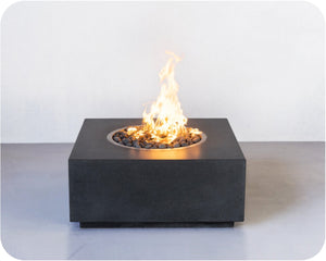 Pinnacle — Rectangular Concrete Fire Table (32", 38", or 45" Size Options)