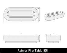 Load image into Gallery viewer, The Freedom Collection - RAINIER Concrete Fire Table
