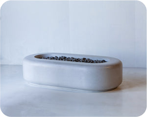 Rainier — Rectangular Concrete Fire Table (55", 65", 75", 85", or 95" Length Options)