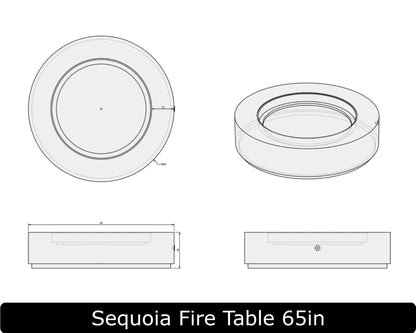 The Freedom Collection - SEQUOIA Concrete Fire Table