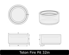 Load image into Gallery viewer, The Freedom Collection - TETON Concrete Fire Pit
