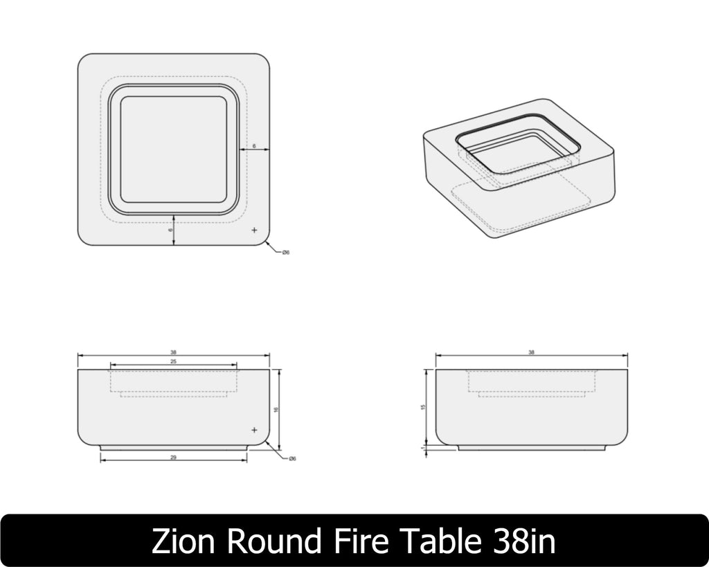 Zion Round Fire Pit – Inspired by Zion National Park