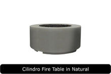 Load image into Gallery viewer, Clindro Fire Table in Natural Concrete Finish

