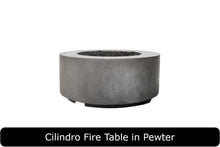 Load image into Gallery viewer, Clindro Fire Table in Pewter Concrete Finish
