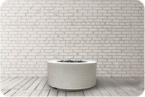 Studio Image of the Cilindro Tuscany Concrete Fire Table