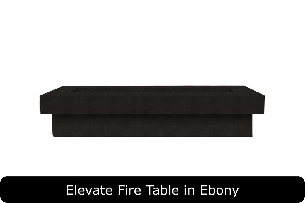 Elevate Fire Table in Ebony Concrete Finish