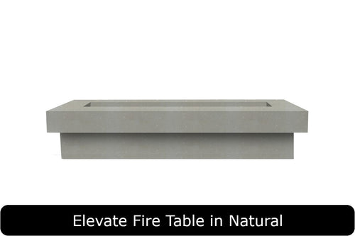 Elevate Fire Table in Natural Concrete Finish