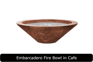 Embarcadero Fire Bowl in Cafe Concrete Finish