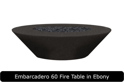 Embarcadero 60 Fire Bowl in Coastal Concrete Finish