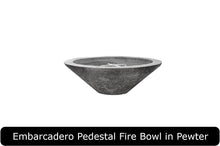 Load image into Gallery viewer, Embarcadero Pedestal Fire Bowl in Pewter Concrete Finish
