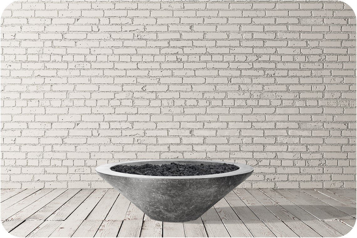 Studio Image of the Embarcadero Pedestal Concrete Fire Bowl