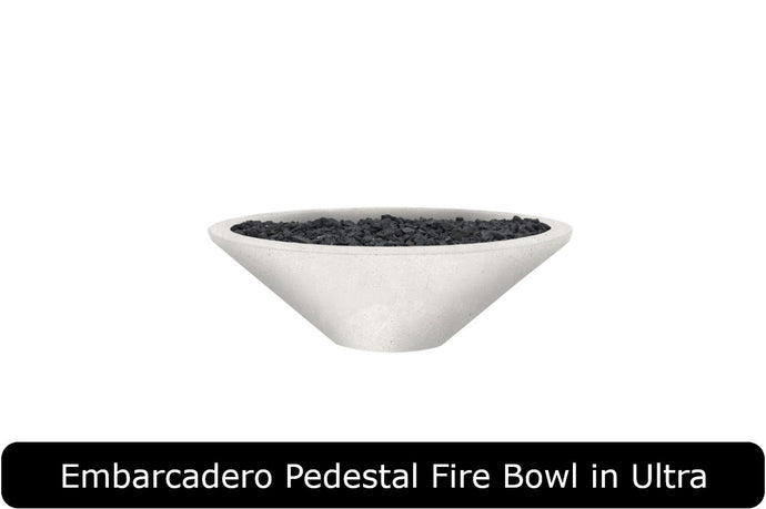Embarcadero Pedestal Fire Bowl in Ultra Concrete Finish