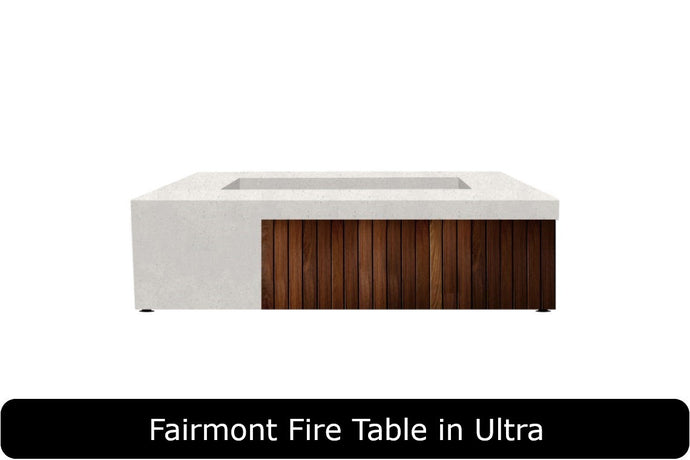 Fairmont Fire Table in Ultra Concrete Finish