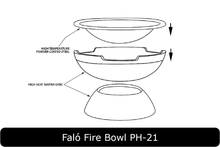 Load image into Gallery viewer, Falo Fire Bowl Dimensions
