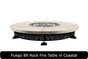 Fuego Fire Table in Coastal Concrete Finish