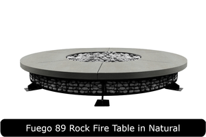 Fuego Fire Table in Natural Concrete Finish