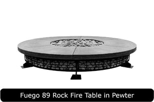 Fuego Fire Table in Pewter Concrete Finish