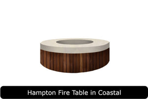 Hampton Fire Table in Coastal Concrete Finish