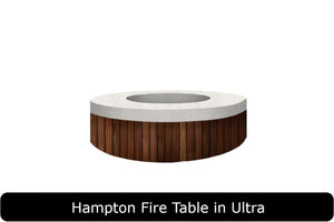 Hampton Fire Table in Ultra Concrete Finish