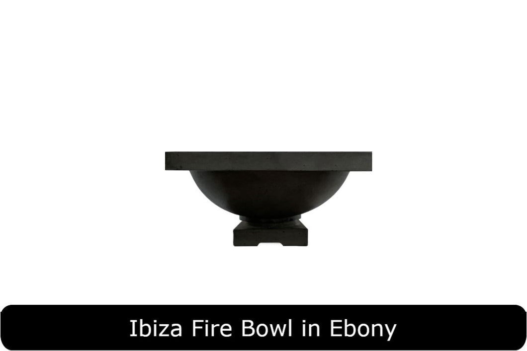 Ibiza Fire Bowl in Pewter Concrete Finish