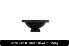 Load image into Gallery viewer, Ibiza Fire &amp; Water Bowl in Ebony Concrete Finish
