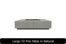 Load image into Gallery viewer, Largo 72 Fire Table in Natural Concrete Finish
