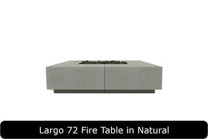 Largo 72 Fire Table in Natural Concrete Finish