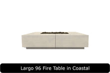 Load image into Gallery viewer, Largo 96 Fire Table in Coastal Concrete Finish
