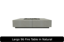 Load image into Gallery viewer, Largo 96 Fire Table in Natural Concrete Finish

